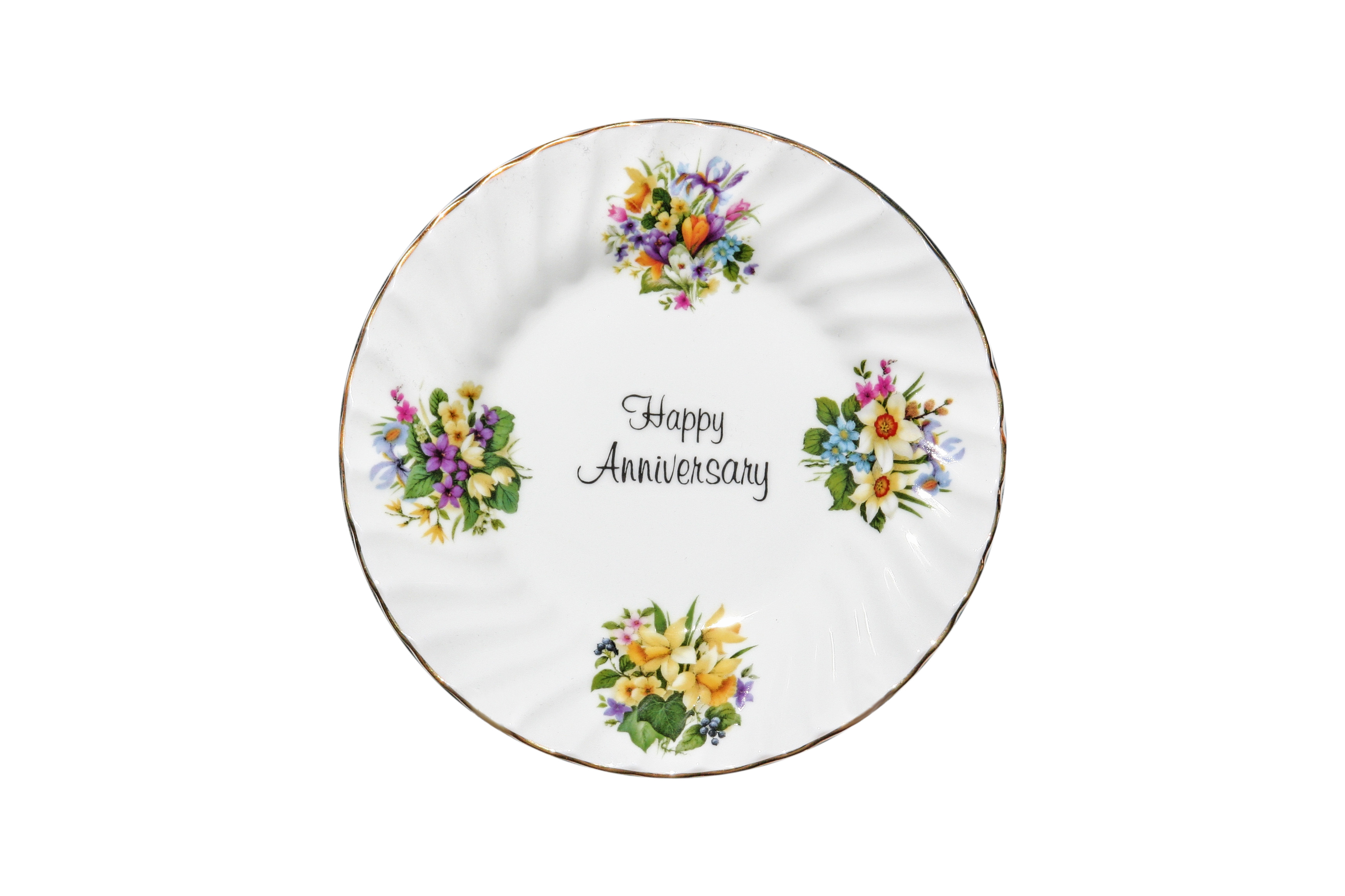 Happy Anniversary Plate (6 inch) with stand